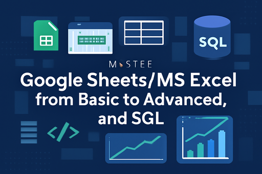 Master basic to advanced Excel, Google Sheets, & SQL